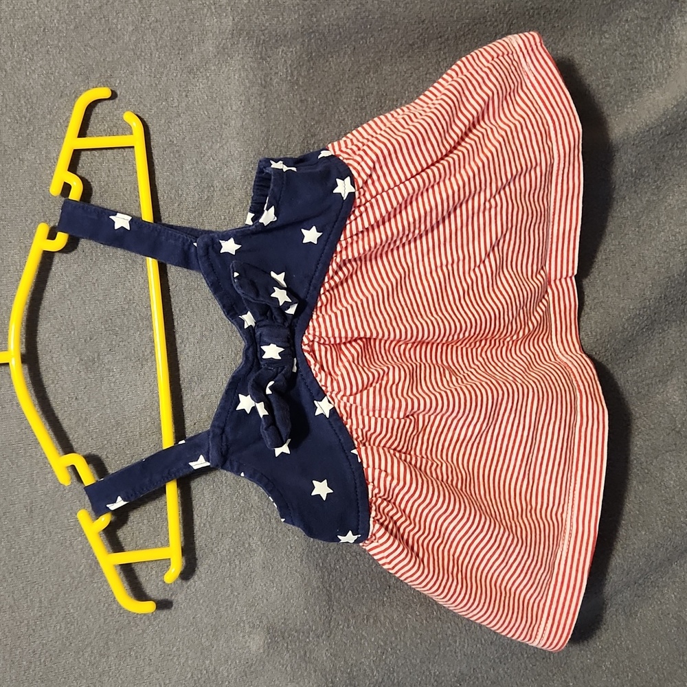 Carter's Red, White, and Blue Dress with Diaper Cover